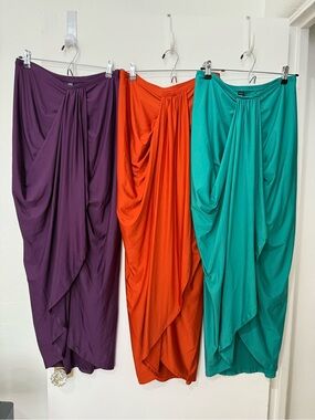 SHEIN Gathered Draped Skirt